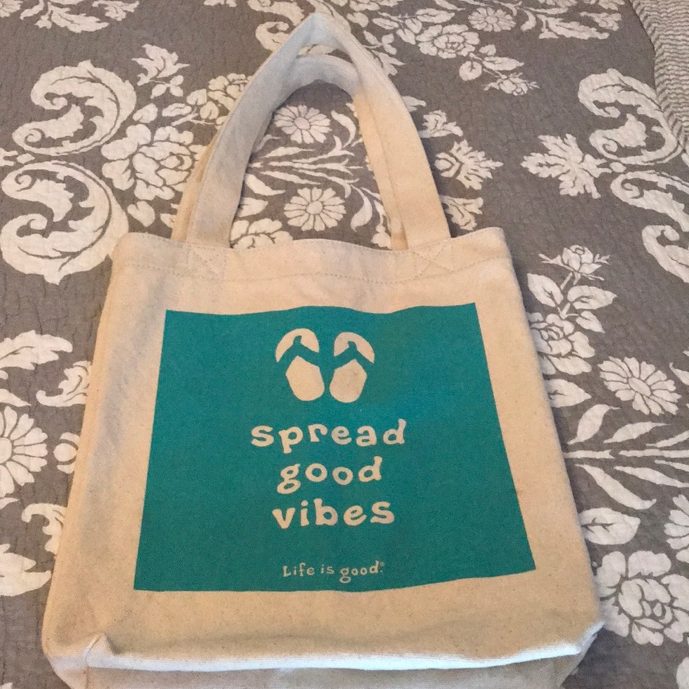 Life is Good Canvas Tote